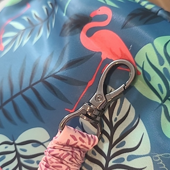 Lug Mini Ranger Blue Flamingo Print Crossbody Bag - Picture 4 of 9